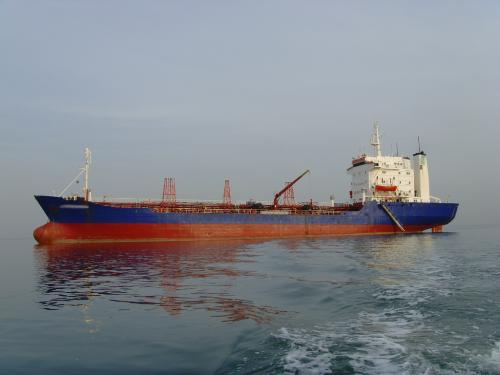 An oil tanker off West Africa, 2009