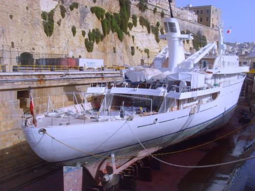 A mega yacht survey in Malta, 2023